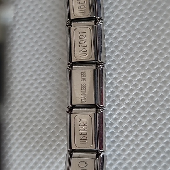 Vintage Italian Uberry charm bracelet with 7 B'linq charm adjustable 9" length - Picture 5 of 8